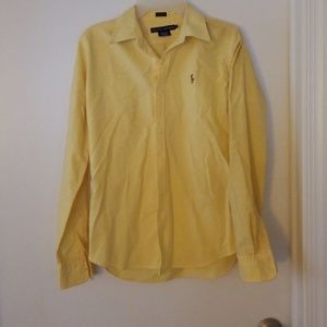Beautiful butter yellow polo raplp lauren button